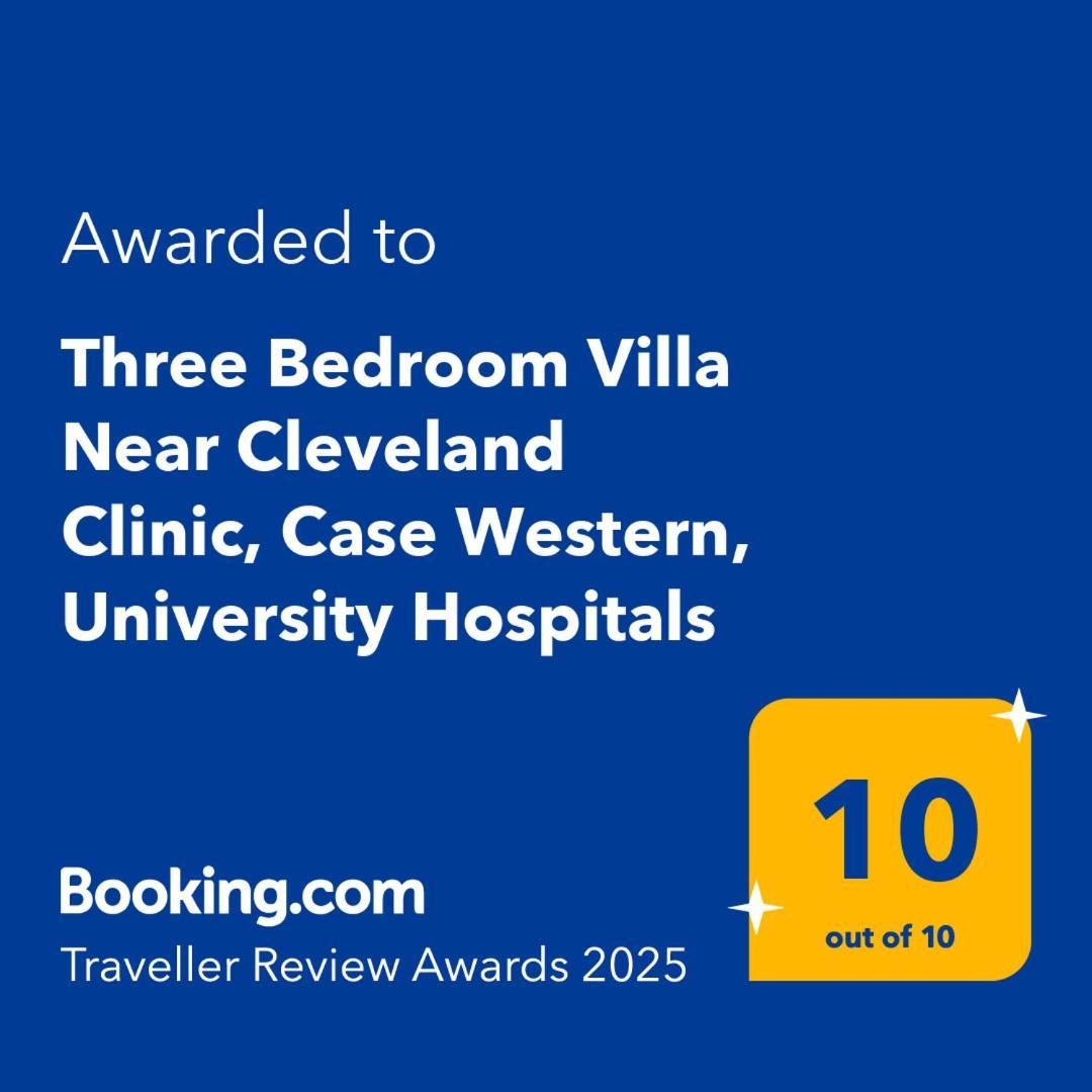 Three Bedroom Villa Near Cleveland Clinic, Case Western, University Hospitals South Euclid Extérieur photo